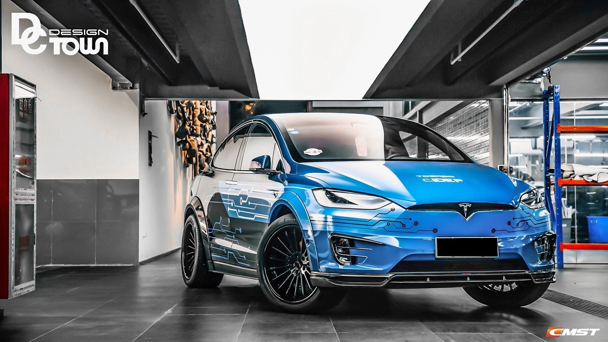 CMST Carbon Fiber Widebody Wheel Arches ( 10 Pcs ) for Tesla Model X 2016-2021