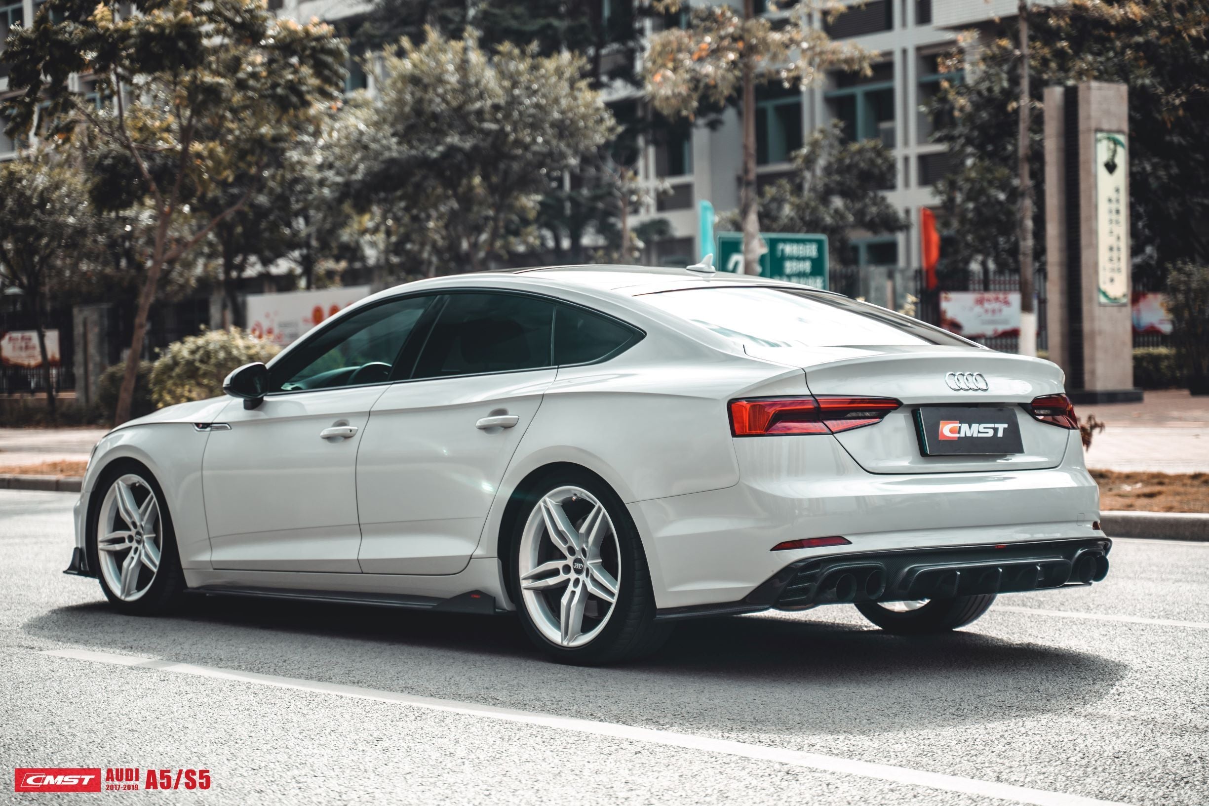 CMST Carbon Fiber Side Skirts for Audi A5 / S5 B9 2017-2020 Sedan