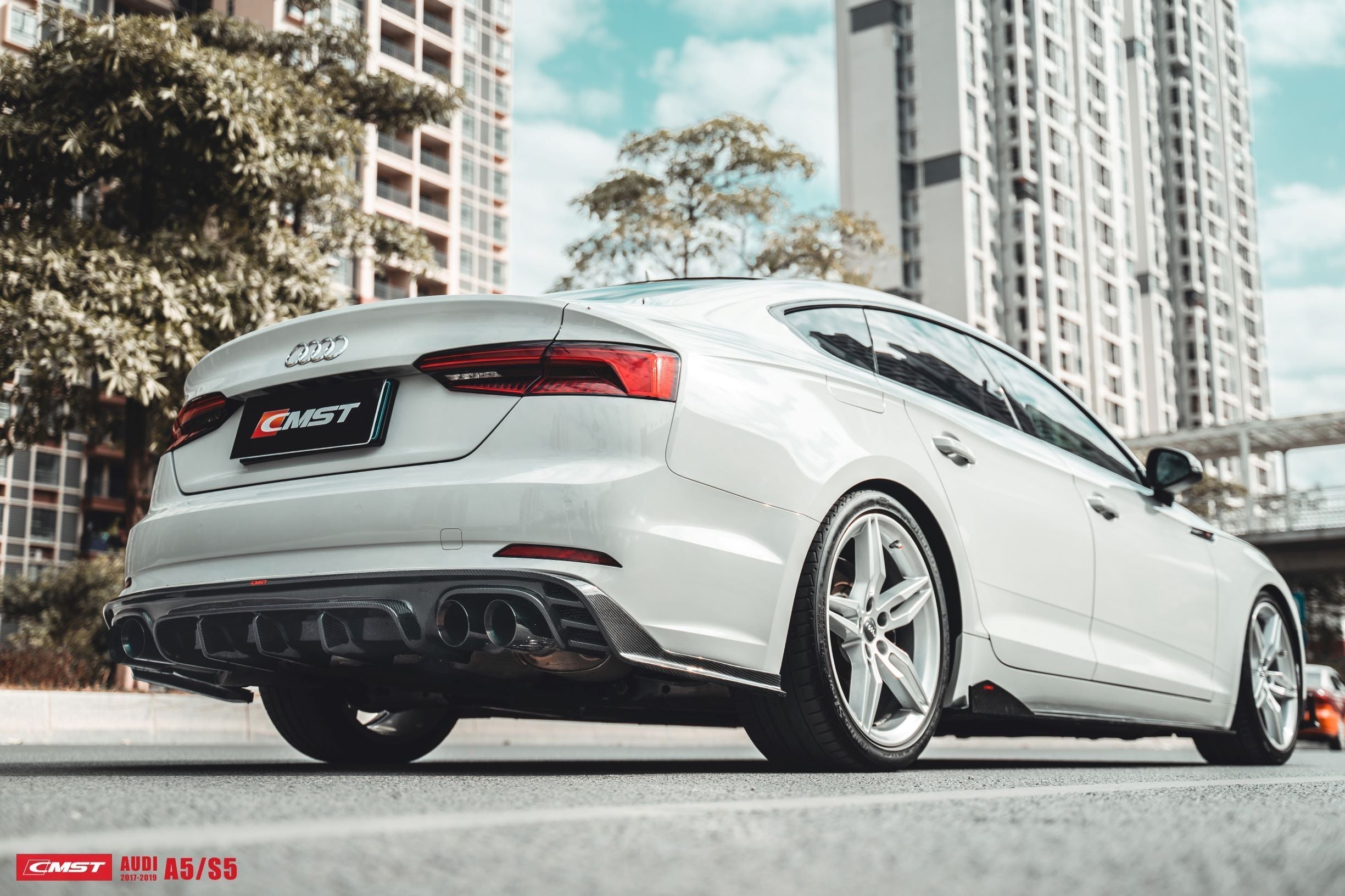 CMST Carbon Fiber Side Skirts for Audi A5 / S5 B9 2017-2020 Sedan