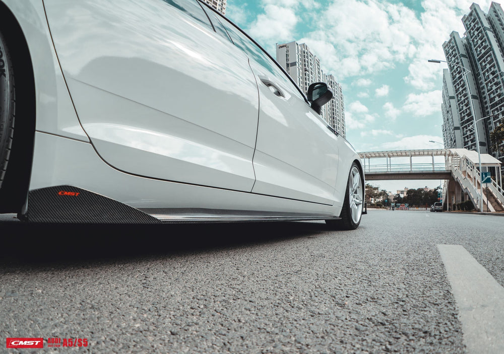 CMST Carbon Fiber Side Skirts for Audi A5 / S5 B9 2017-2020 Sedan