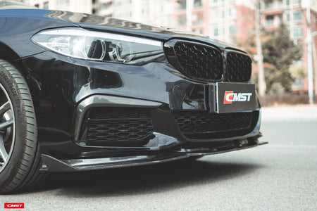 CMST Carbon Fiber Front Bumper Upper Valences for BMW 5 Series G30 / G31 2017-2020  Pre-facelift