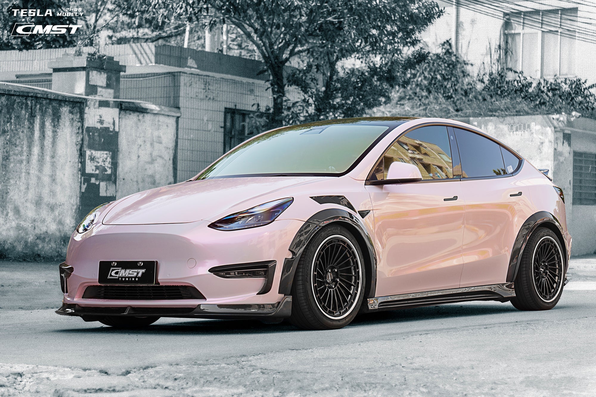 CMST Carbon Fiber Front Lip Ver.1 for Tesla Model Y