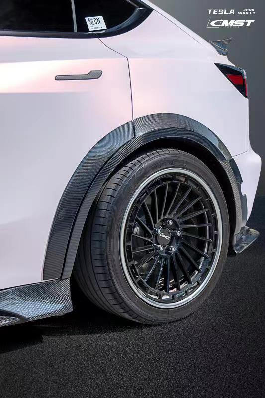 New Release! CMST Carbon Fiber Widebody Wheel Arches for Tesla Model Y