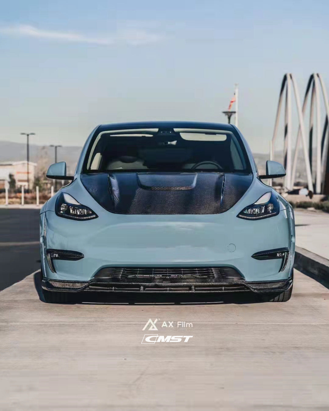 CMST Carbon Fiber Front Lip Ver.2 for Tesla Model Y