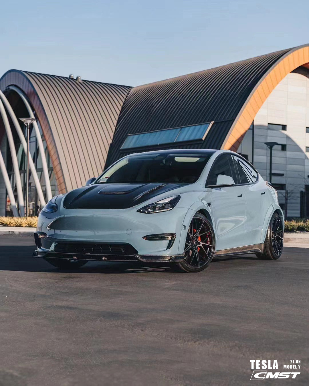 CMST Carbon Fiber Front Lip Ver.2 for Tesla Model Y