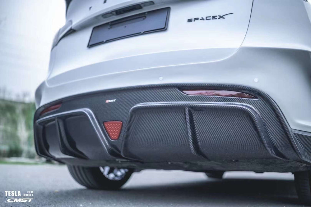CMST Carbon Fiber Rear Diffuser Ver.2 for Tesla Model Y – AME Motorsport