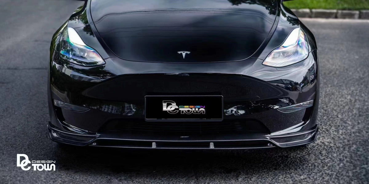 CMST Carbon Fiber Front Lip Ver.2 for Tesla Model Y