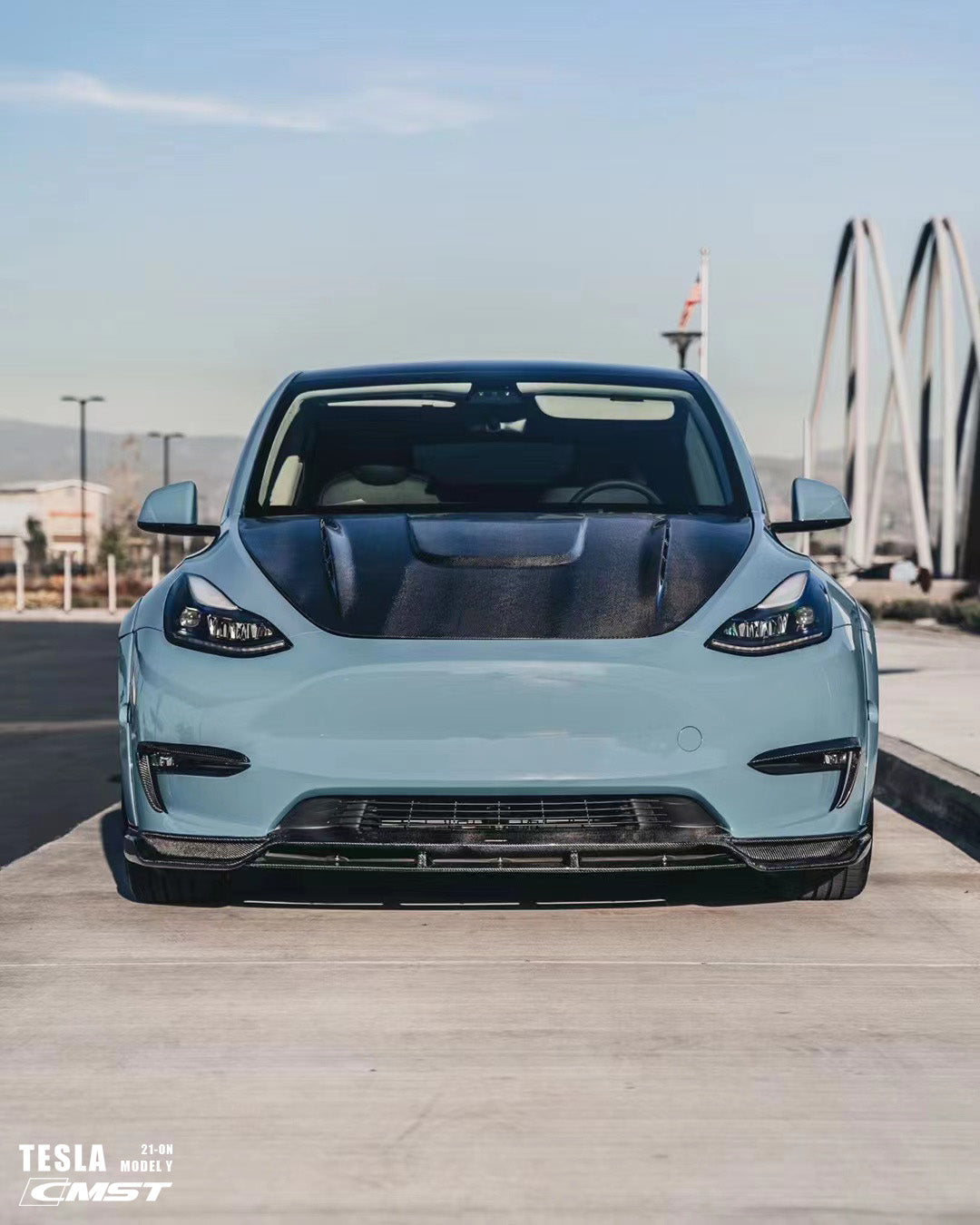 CMST Carbon Fiber Front Lip Ver.2 for Tesla Model Y