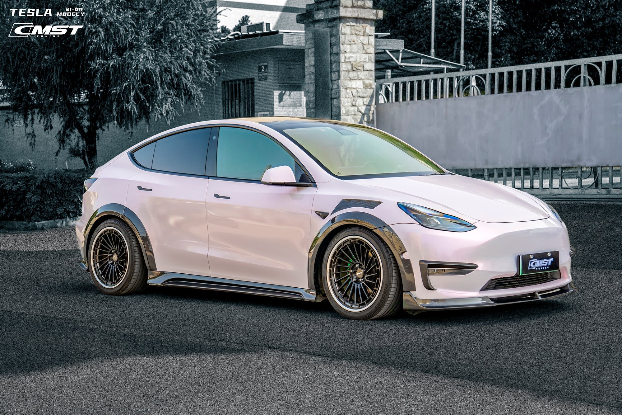 New Release! CMST Carbon Fiber Side Skirts Ver.2 for Tesla Model Y