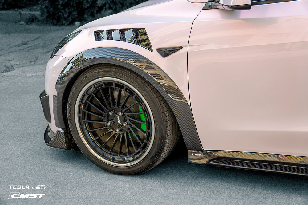 New Release!!! CMST Carbon Fiber Front Fender Replacement for Tesla Model Y