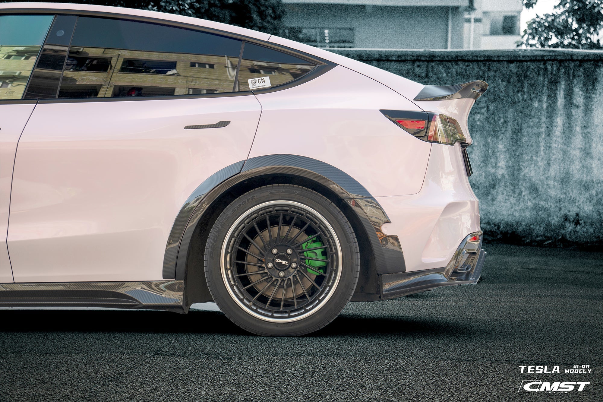 New Release! CMST Carbon Fiber Widebody Wheel Arches for Tesla Model Y
