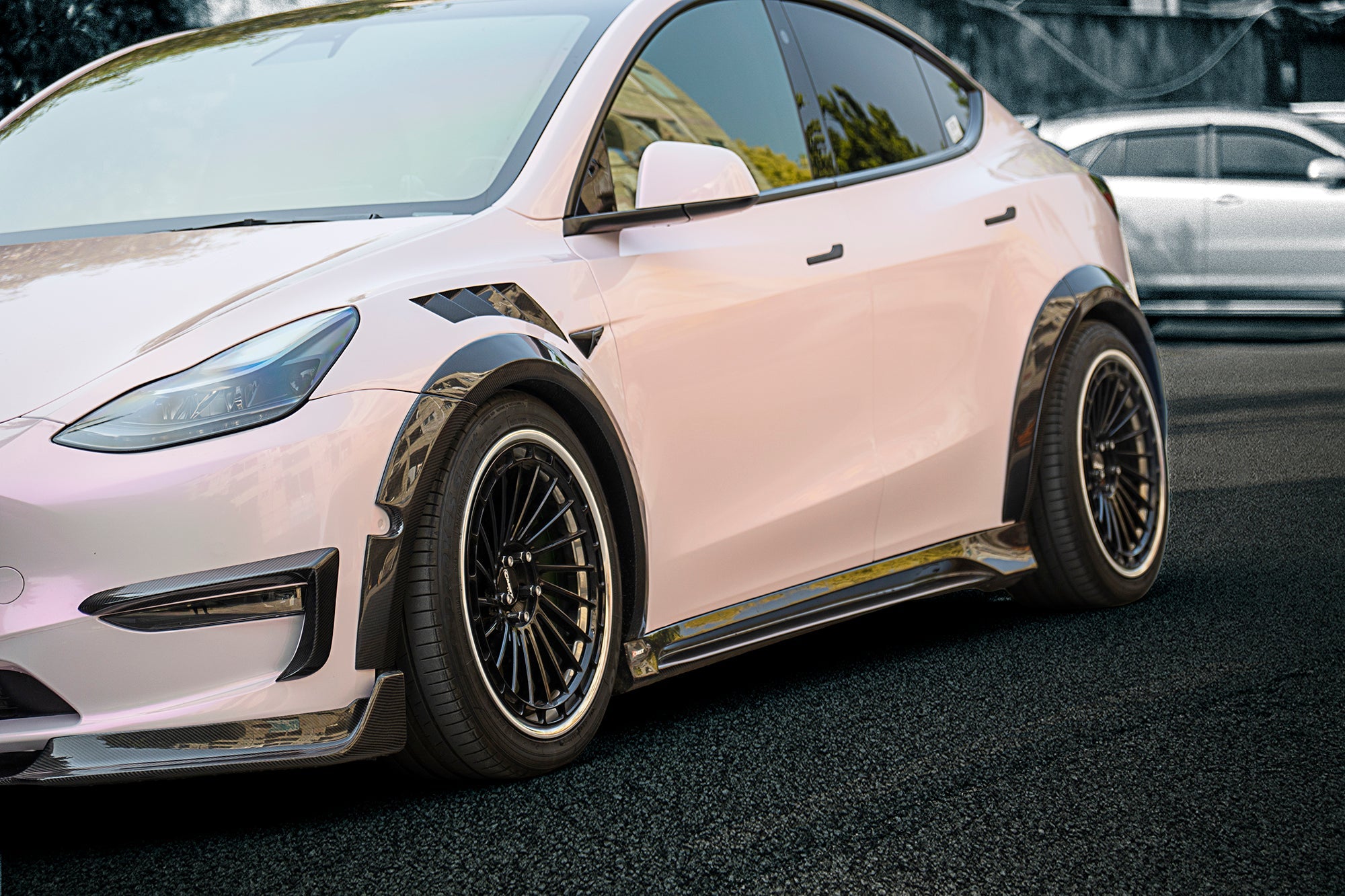 New Release! CMST Carbon Fiber Side Skirts Ver.2 for Tesla Model Y