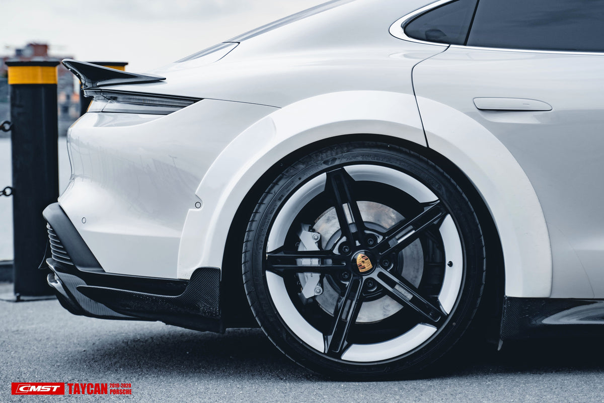 CMST Carbon Fiber Rear Diffuser & Canards for Porsche Taycan Turbo & Turbo S