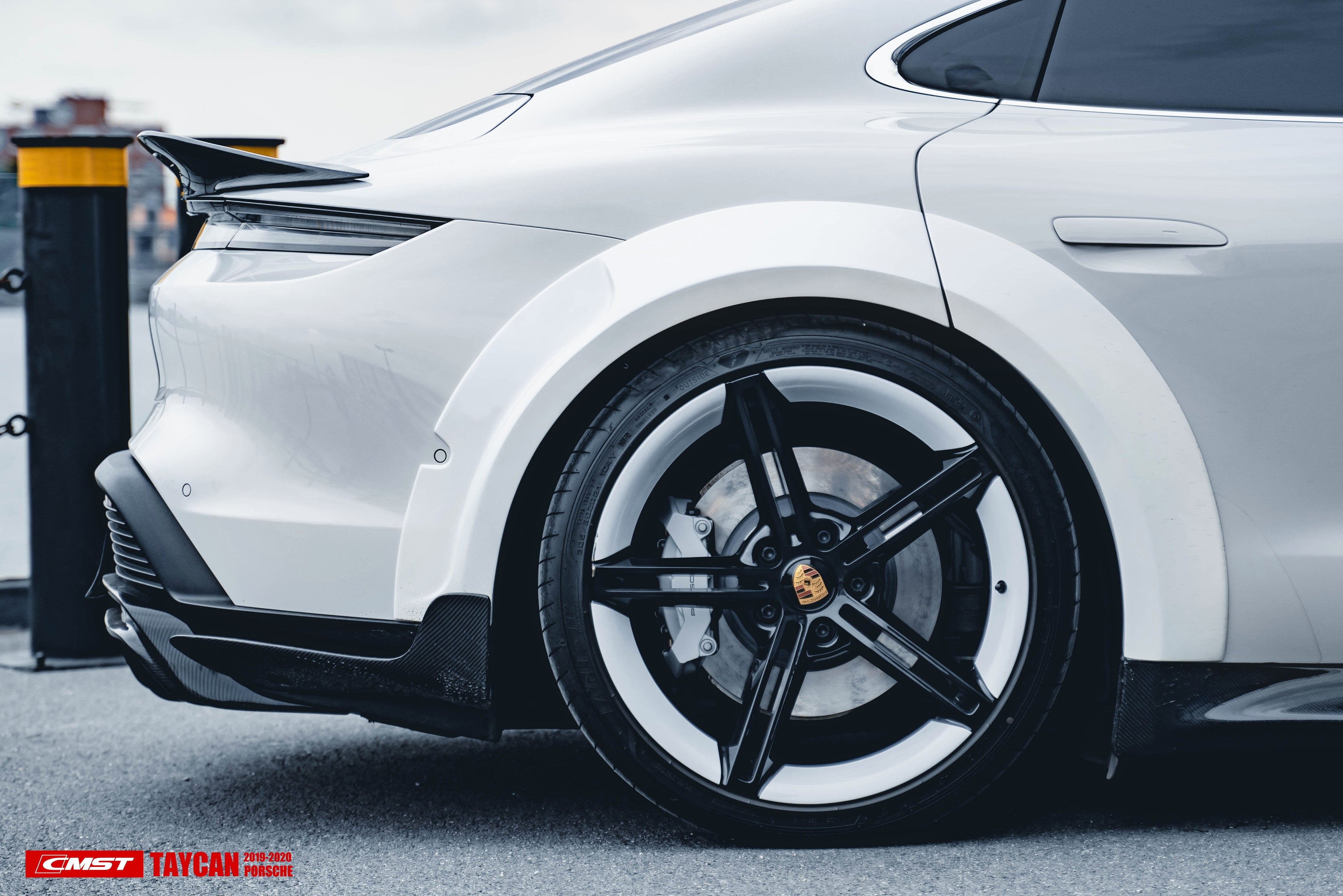 CMST Carbon Fiber Widebody Wheel Arches for Porsche Taycan & 4S & Turbo & Turbo S