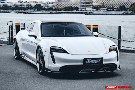 CMST Carbon Fiber Front Lip for Porsche Taycan Turbo & Turbo S
