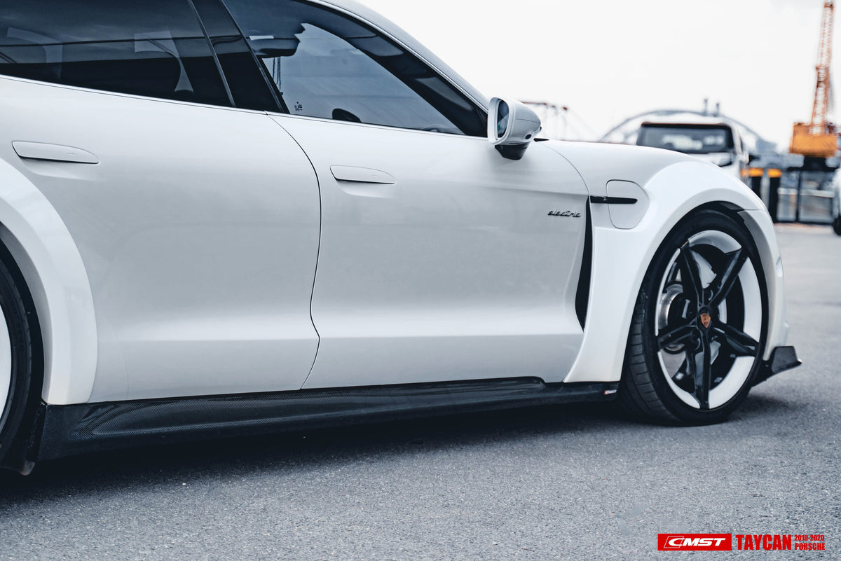 CMST Carbon Fiber Widebody Wheel Arches for Porsche Taycan & 4S & Turb ...