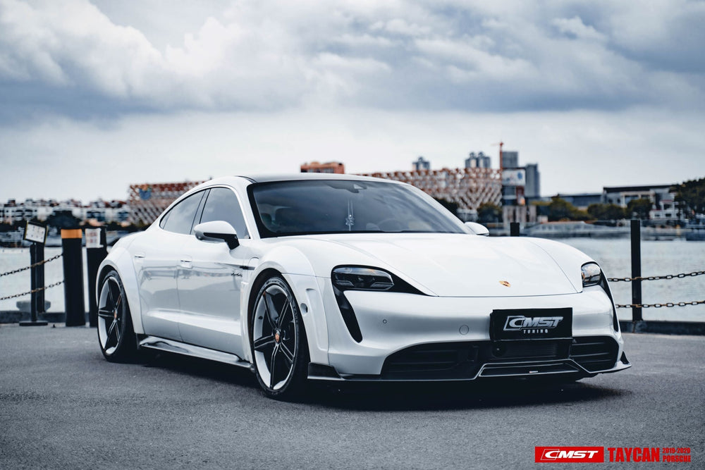 CMST Carbon Fiber Front Lip for Porsche Taycan Turbo & Turbo S