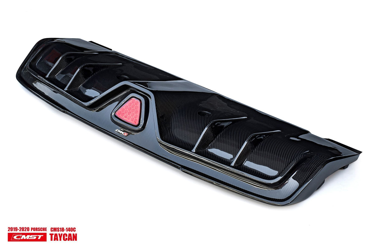 CMST Carbon Fiber Rear Diffuser & Canards for Porsche Taycan Turbo & Turbo S