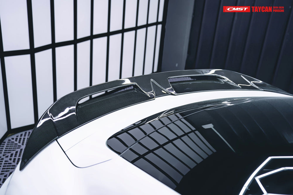 CMST Carbon Fiber Rear Spoiler for Porsche Taycan & Turbo & Turbo S