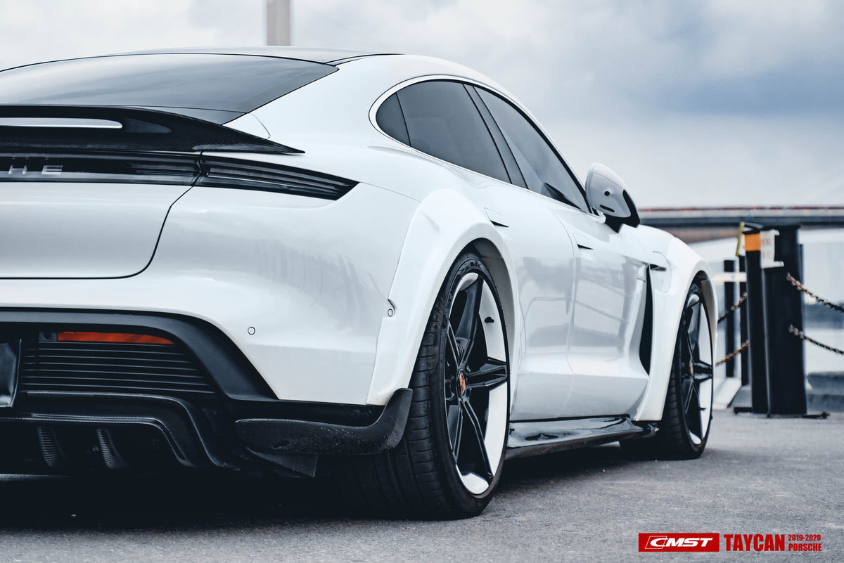 CMST Carbon Fiber Widebody Wheel Arches for Porsche Taycan & 4S & Turbo & Turbo S