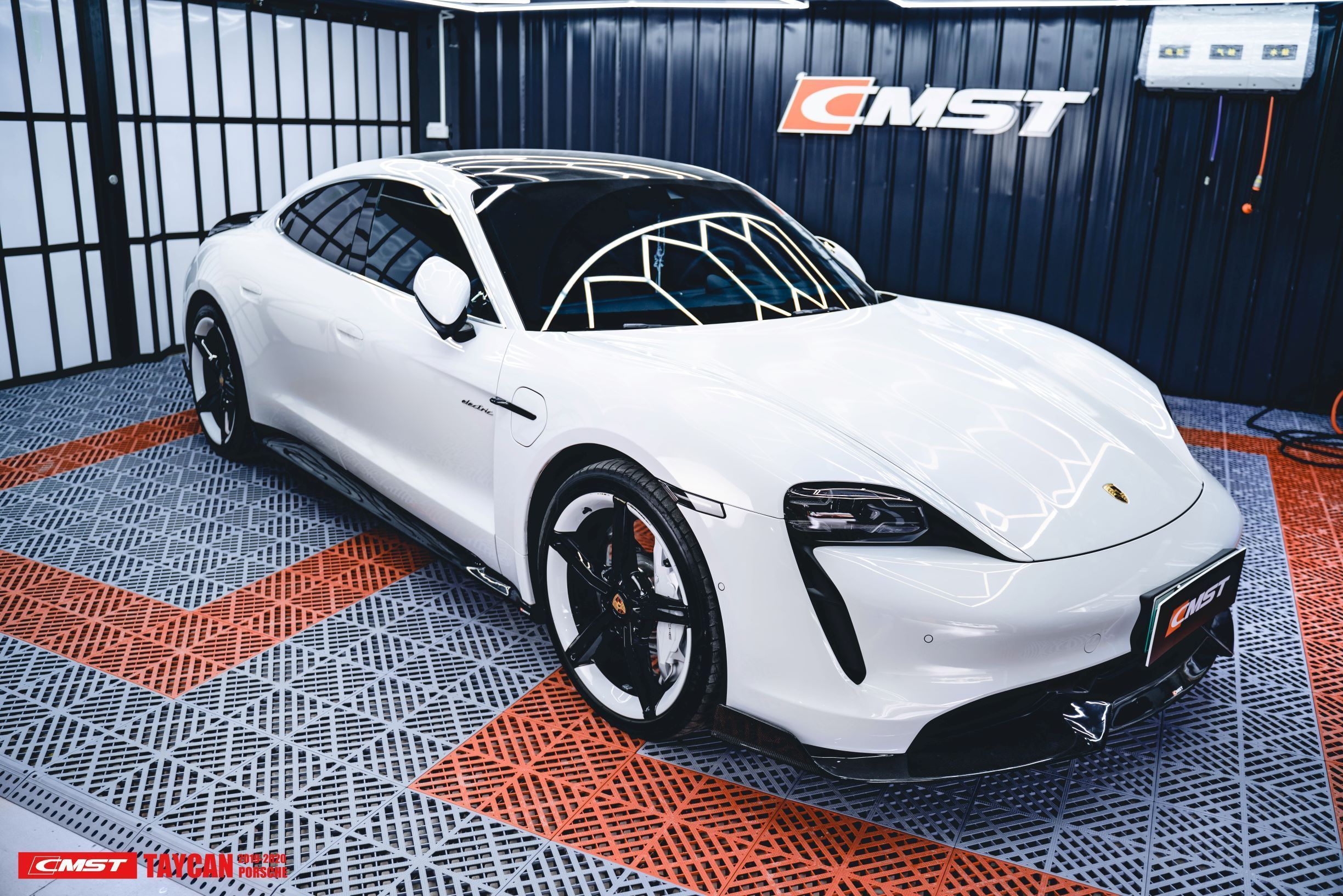 CMST Carbon Fiber Front Lip for Porsche Taycan Turbo & Turbo S