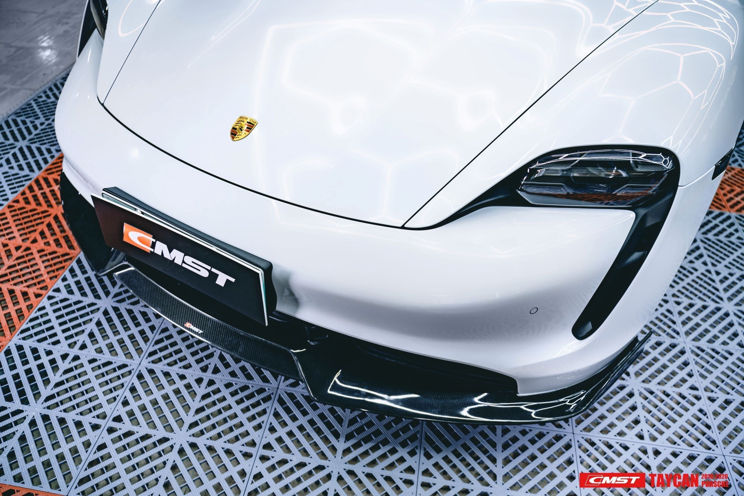CMST Carbon Fiber Front Lip for Porsche Taycan Turbo & Turbo S