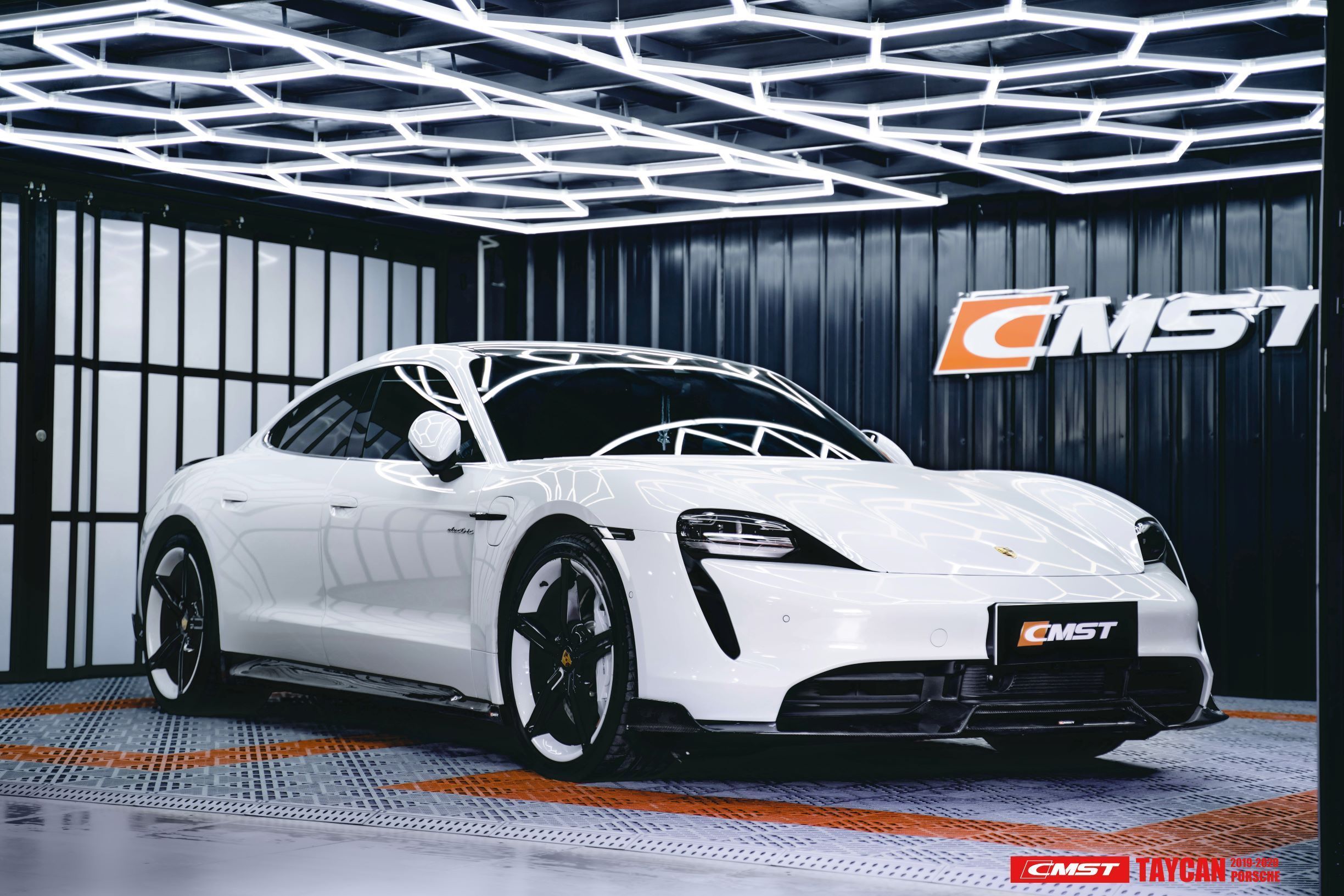 CMST Carbon Fiber Front Lip for Porsche Taycan Turbo & Turbo S