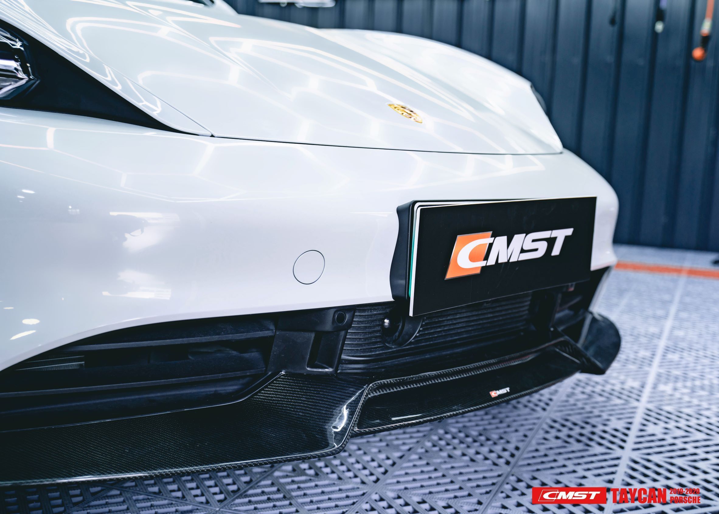 CMST Carbon Fiber Front Lip for Porsche Taycan Turbo & Turbo S
