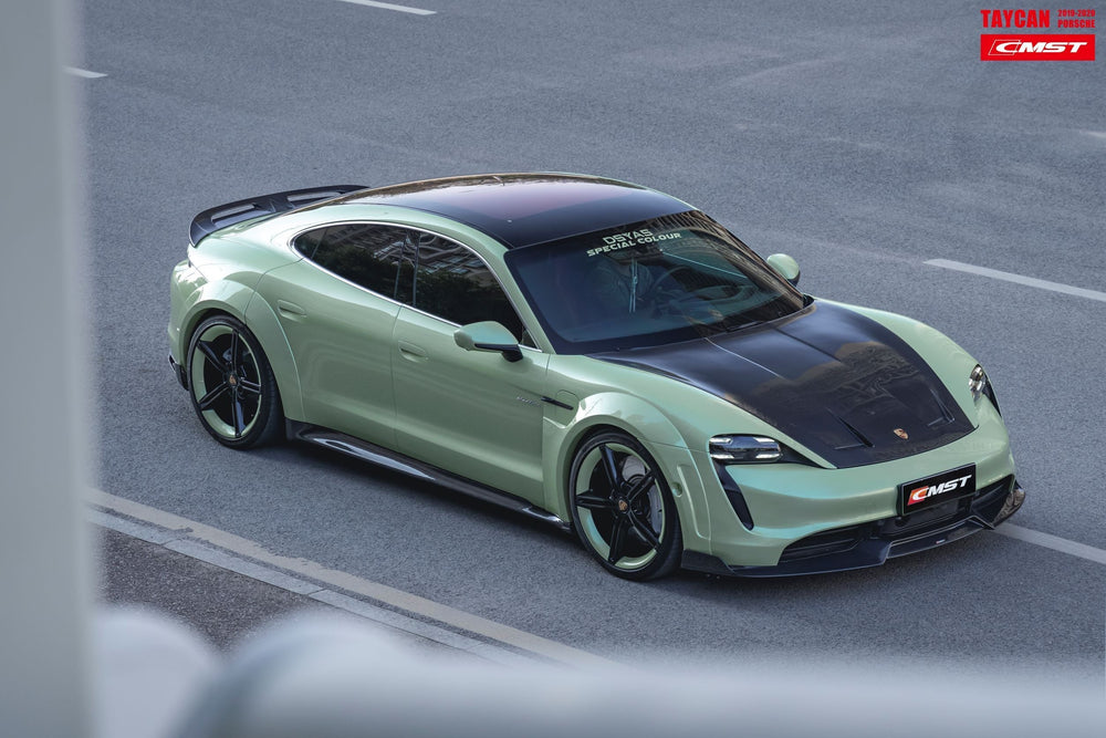 CMST Carbon Fiber Front Lip for Porsche Taycan Turbo & Turbo S