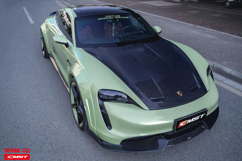 CMST Carbon Fiber Front Lip for Porsche Taycan Turbo & Turbo S