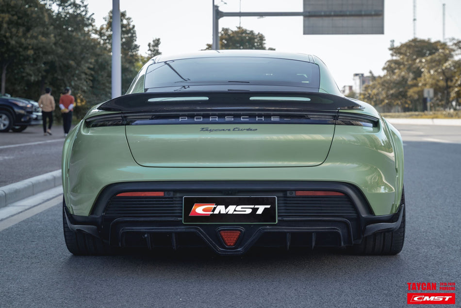 CMST Carbon Fiber Rear Diffuser & Canards for Porsche Taycan Turbo & Turbo S