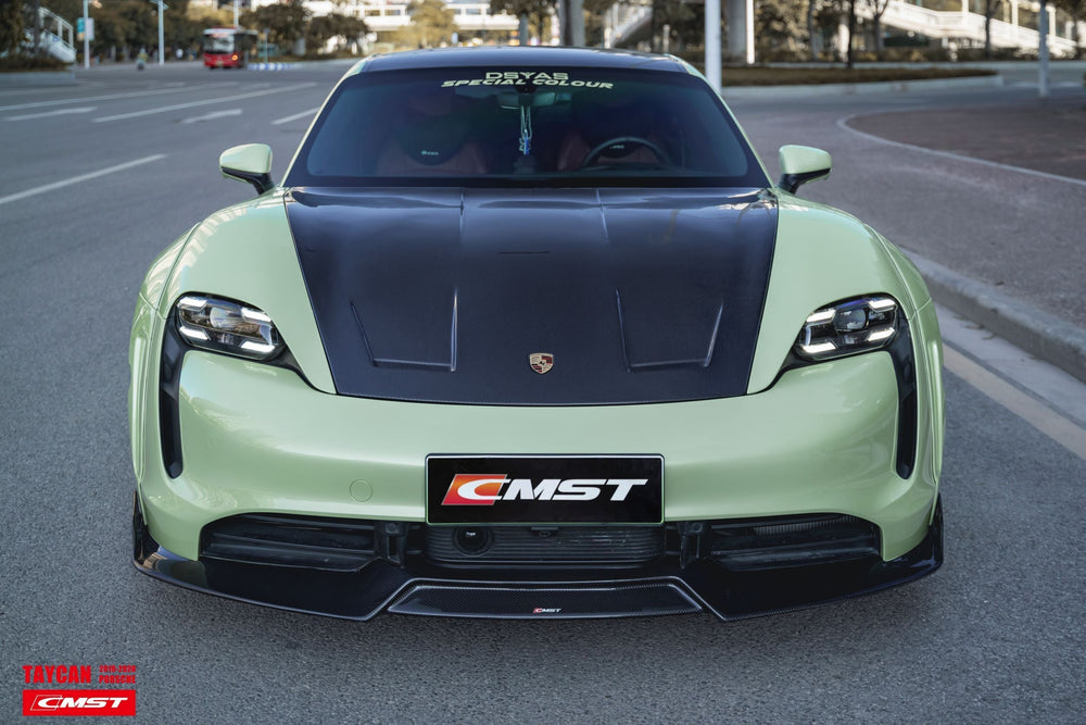 CMST Carbon Fiber Front Lip for Porsche Taycan Turbo & Turbo S
