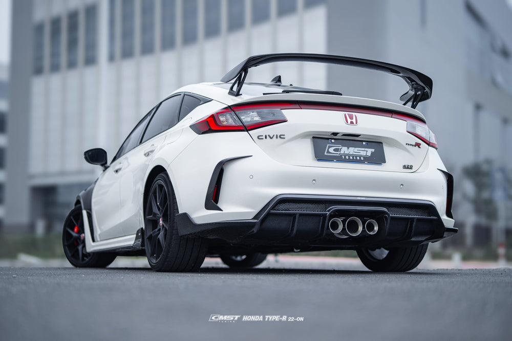 R Performance Wing Type R CMST Pre-preg Carbon Fiber Rear Spoiler Wing for Honda Civic Type-R FL ...