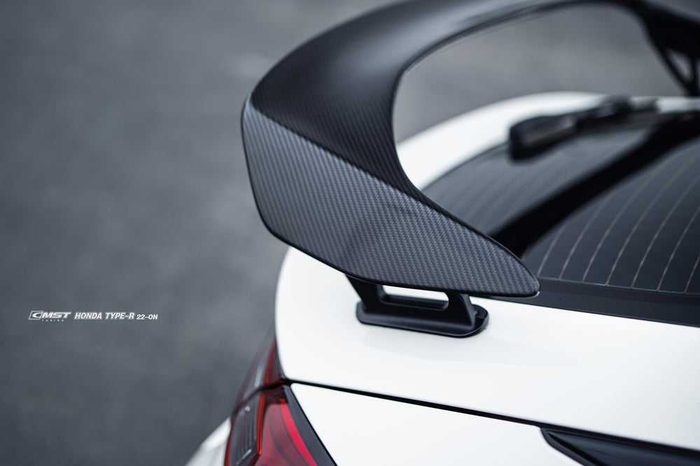 Type R Modulo Spoiler CMST Pre-preg Carbon Fiber Rear Spoiler Wing for Honda Civic Type-R FL ...