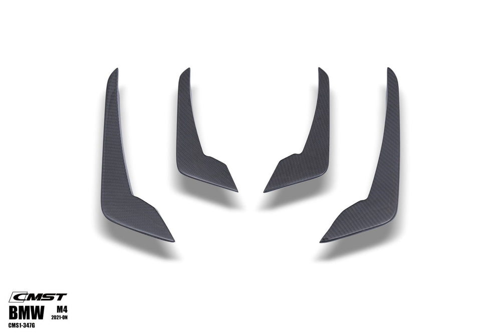 CMST Pre-preg Carbon Fiber Front Bumper Canards For BMW M3 G80 M4 G82 G83