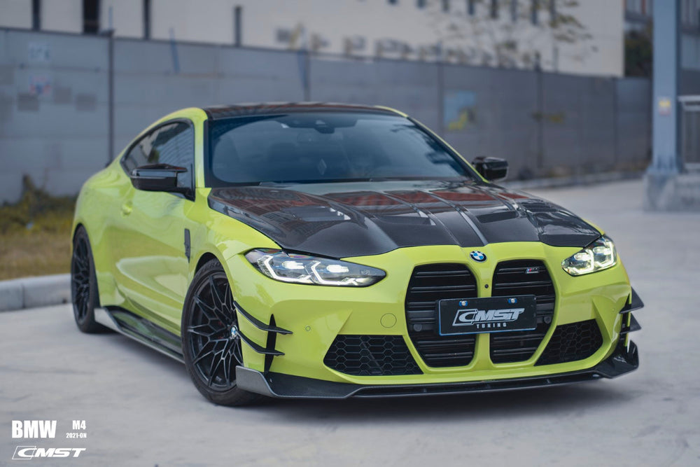 CMST Pre-preg Carbon Fiber Front Bumper Canards For BMW M3 G80 M4 G82 G83