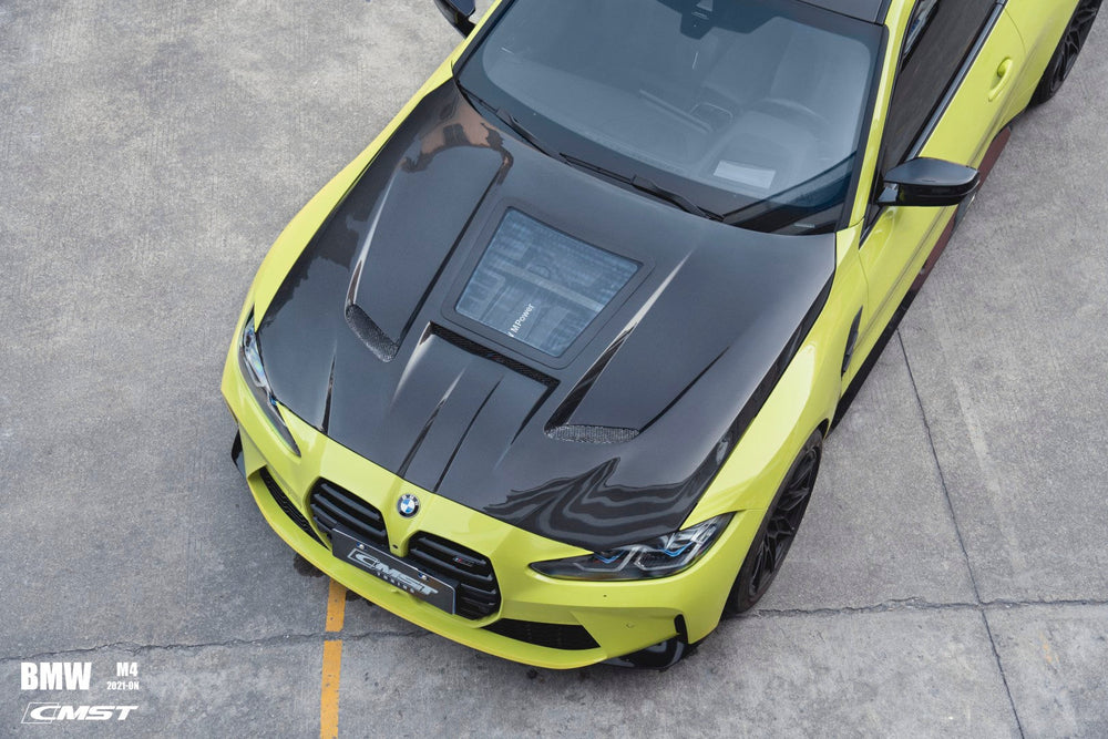 CMST Carbon Fiber Clearview Glass Hood Bonnet For BMW M3 G80 M4 G82 G83