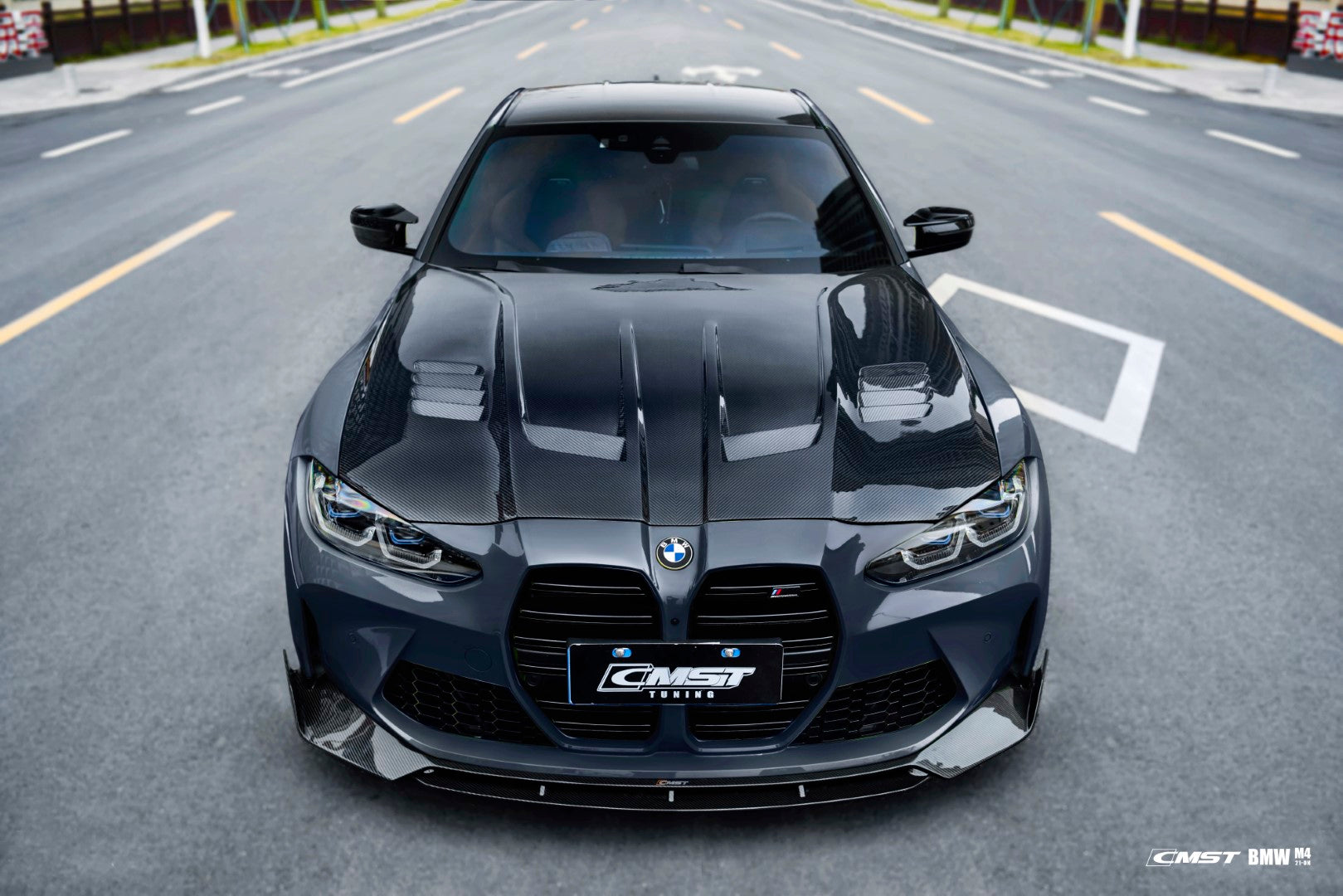 CMST Carbon Fiber Vented Hood Bonnet Ver.1 For BMW M3 G80 M4 G82 G83