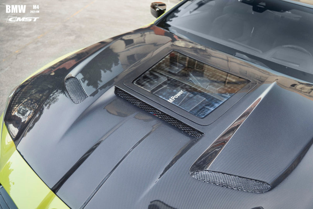 CMST Carbon Fiber Clearview Glass Hood Bonnet For BMW M3 G80 M4 G82 G83