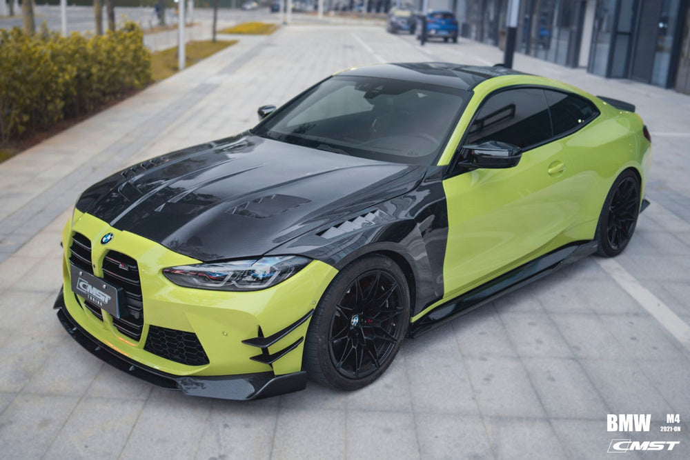 CMST Pre-preg Carbon Fiber Front Bumper Canards For BMW M3 G80 M4 G82 G83