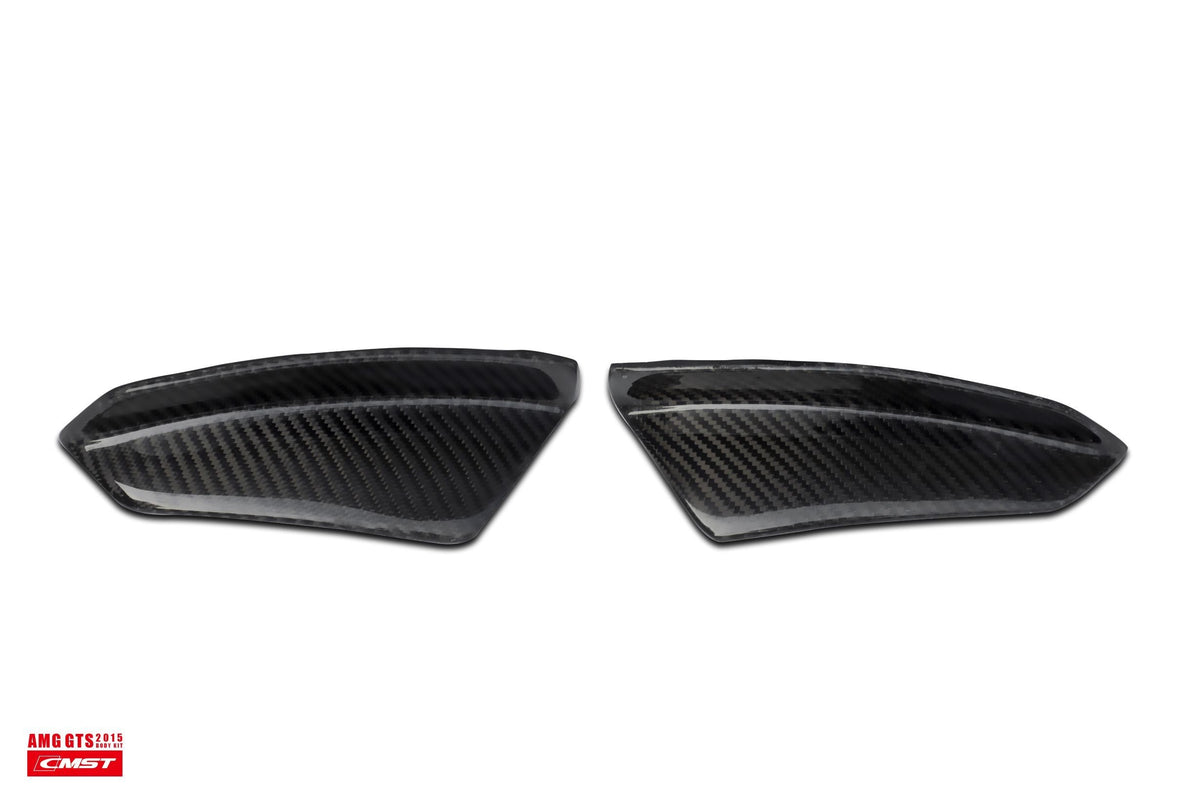 CMST Carbon Fiber Front Bumper Canards for Mercedes Benz C190 AMG GT GTS 2015-2017