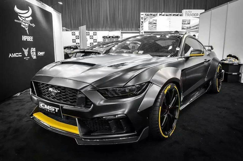 CMST Carbon Fiber Front Bumper & Front Lip for Ford Mustang S550.1 2015-2017