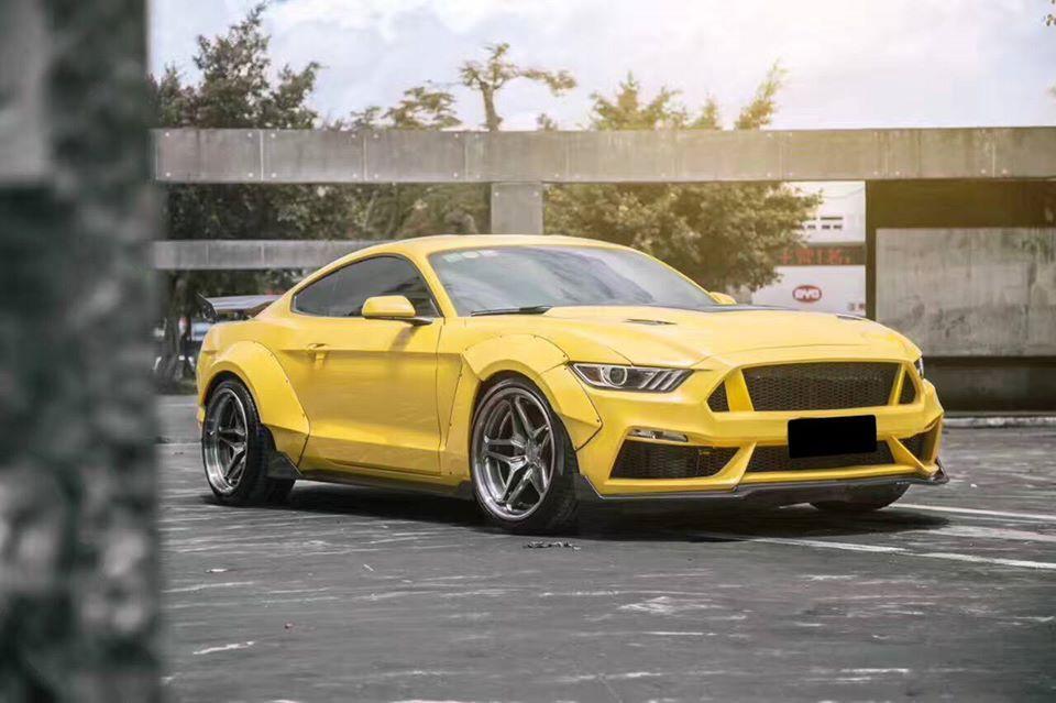 CMST Carbon Fiber Front Bumper & Front Lip for Ford Mustang S550.1 2015-2017