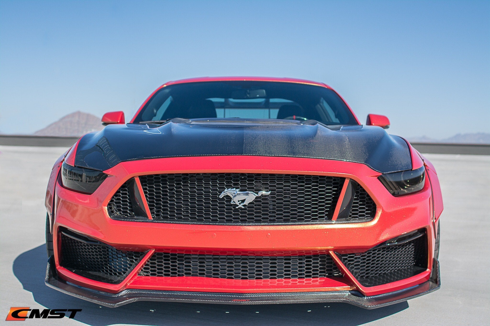 CMST Carbon Fiber Front Bumper & Front Lip for Ford Mustang S550.1 2015-2017