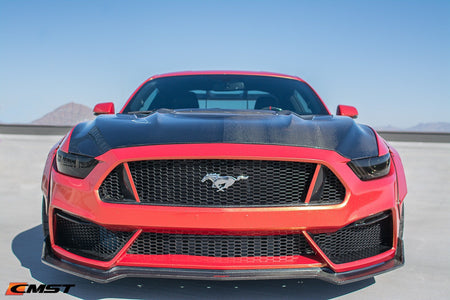 CMST Carbon Fiber Front Bumper & Front Lip for Ford Mustang S550.1 2015-2017