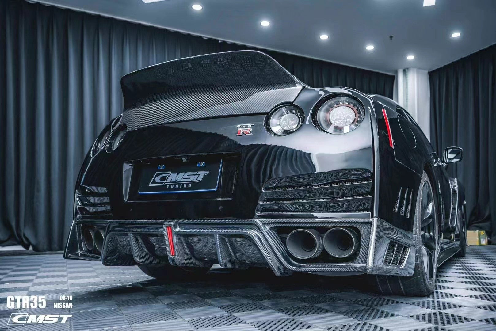 CMST Stage 2 Rear Bumper & Rear Diffuser for Nissan GTR GT-R R35 2008-ON