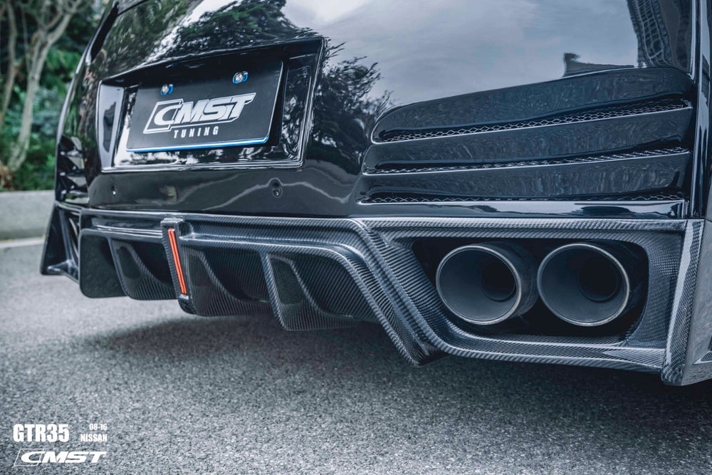 CMST Stage 2 Rear Bumper & Rear Diffuser for Nissan GTR GT-R R35 2008-ON