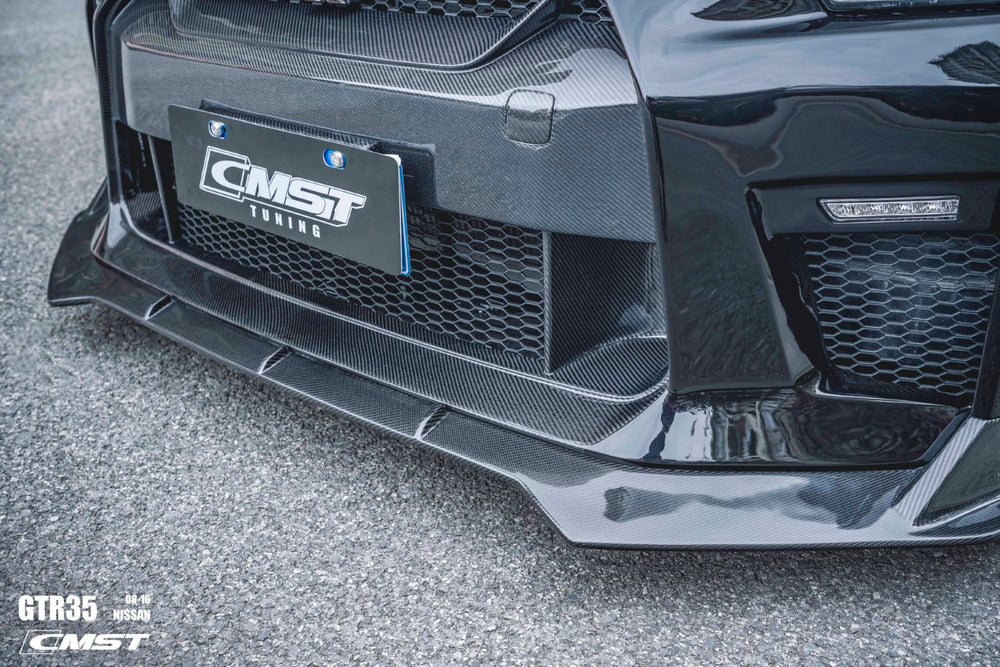 CMST Stage 2 Front Bumper & Front Lip for Nissan GTR GT-R R35 2008-2016 ...