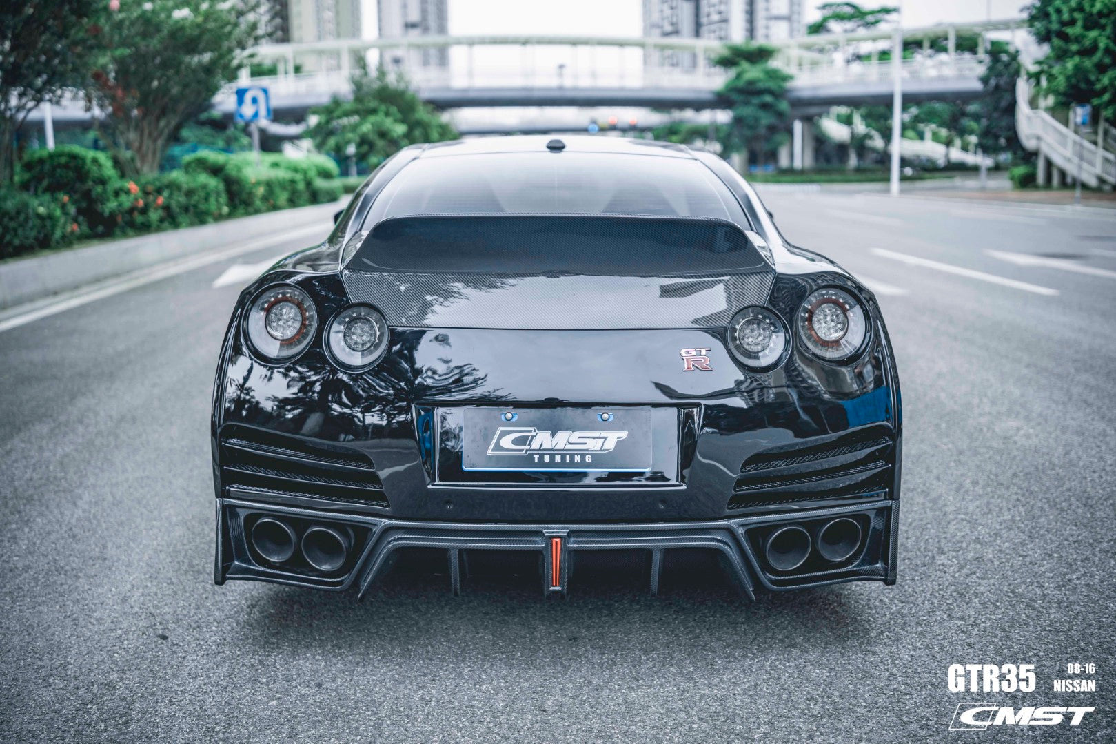 CMST Stage 2 Rear Bumper & Rear Diffuser for Nissan GTR GT-R R35 2008-ON