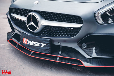 CMST Carbon Fiber Front Intake Vent Trim Cover for Mercedes Benz C190 AMG GT GTS 2015-2017